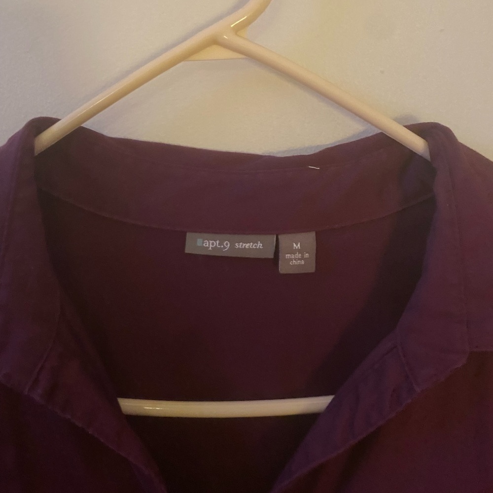 Purple button down